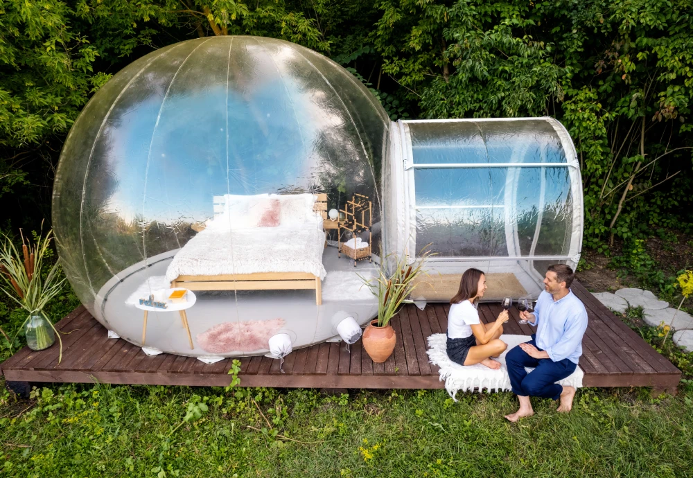 inflatable crystal bubble tent