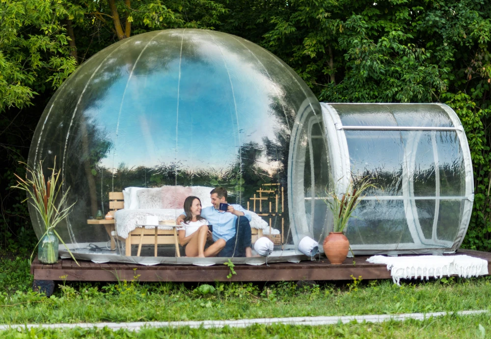 transparent inflatable bubble tent