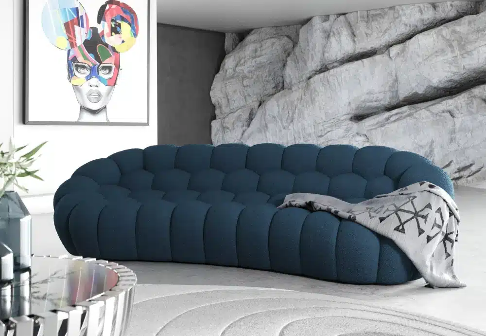 blue couch bubble